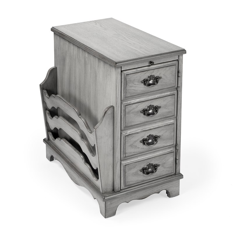 Beaumont Lane Gray Magazine Table in Gray
