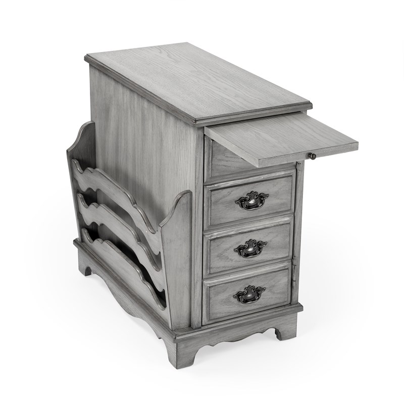 Beaumont Lane Gray Magazine Table in Gray