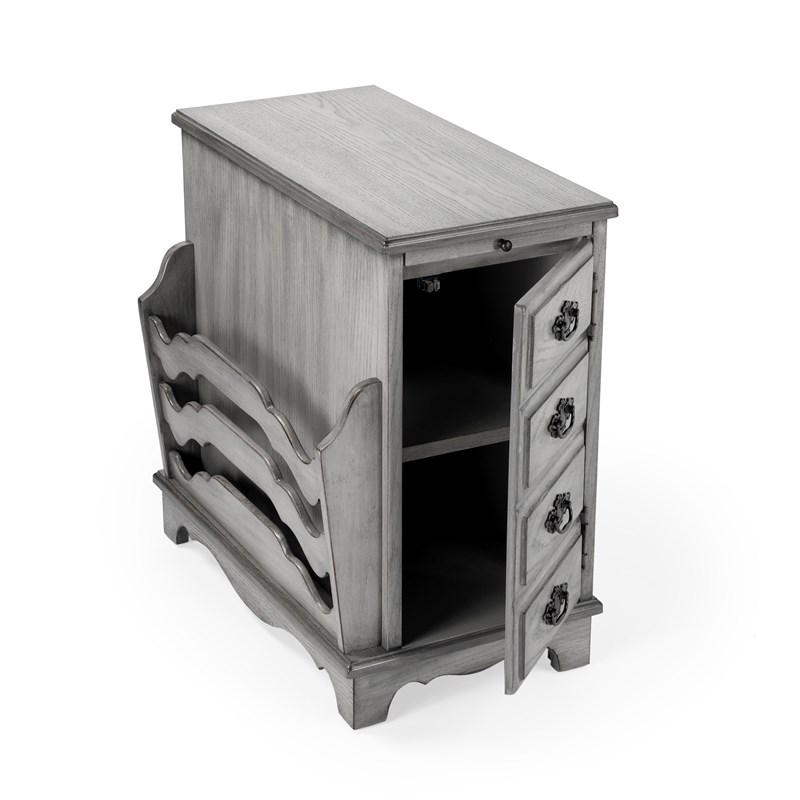 Beaumont Lane Gray Magazine Table in Gray