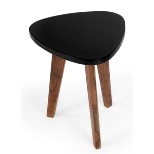 beaumont lane contempoary bunching wood table in black