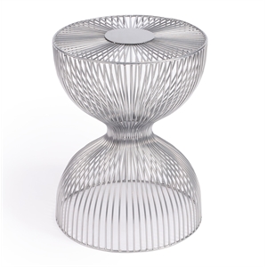 Beaumont Lane Silver Metal End Table