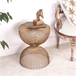 Beaumont Lane Gold Metal End Table