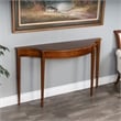 Beaumont Lane Ash Burl Console Table in Brown