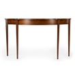 Beaumont Lane Ash Burl Console Table in Brown