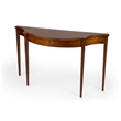 Beaumont Lane Ash Burl Console Table in Brown