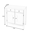 Beaumont Lane Gray Console Cabinet