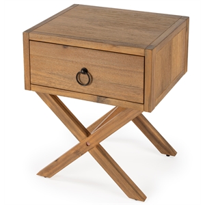beaumont lane natural wood end table