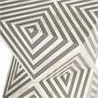Beaumont Lane White and Grey Bone Inlay End Table