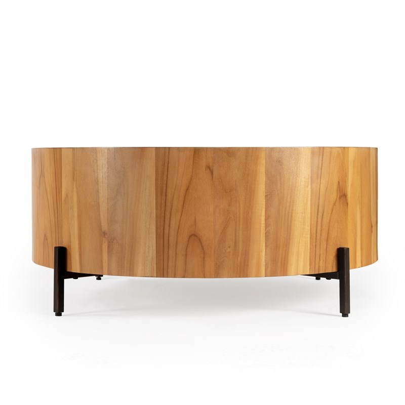 Beaumont Lane Natural Round Wood Coffee Table
