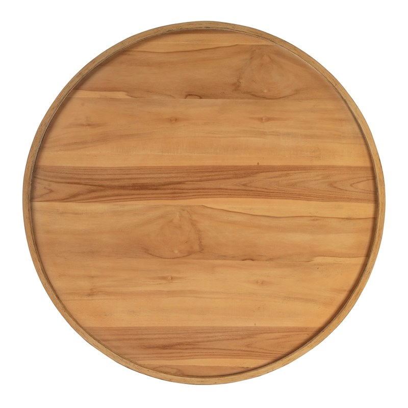 Beaumont Lane Natural Round Wood Coffee Table