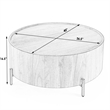 Beaumont Lane Brown Round Wood Coffee Table