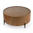 Beaumont Lane Brown Round Wood Coffee Table