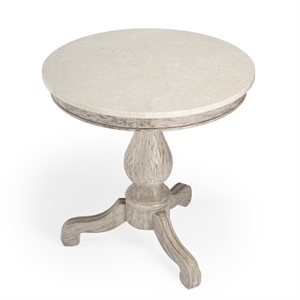 beaumont lane marble accent table in gray