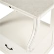 Beaumont Lane Marble Nightstand in White