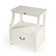 Beaumont Lane Marble Nightstand in White