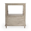 Beaumont Lane Marble Nightstand in Gray