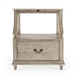 Beaumont Lane Marble Nightstand in Gray