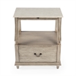 Beaumont Lane Marble Nightstand in Gray