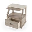 Beaumont Lane Marble Nightstand in Gray