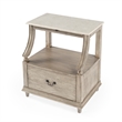 Beaumont Lane Marble Nightstand in Gray