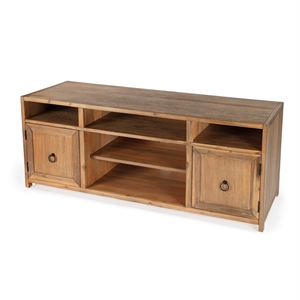 beaumont lane natural wood tv stand