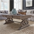 Beaumont Lane Pine Gray Cocktail Table Rectangular