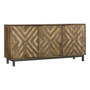 Beaumont Lane Modern Wood Entertainment Console for TVs up to 69&quot in Brown