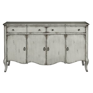 Beaumont Lane Contemporary  Distressed Credenza in Grey