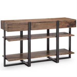 Beaumont Lane Modern Wood Console Table in Rustic Honey