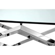 Beaumont Lane Contemporary Square Octagonal Console Table in Nickel