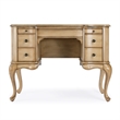 Beaumont Lane Engineered Wood Rectangular Vanity Desk in Antique Beige