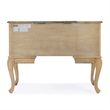 Beaumont Lane Engineered Wood Rectangular Vanity Desk in Antique Beige