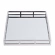 Beaumont Lane Contemporary Stainless Steel And Mirrored Serving Tray in Silver