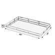 Beaumont Lane Contemporary Stainless Steel And Mirrored Serving Tray in Silver
