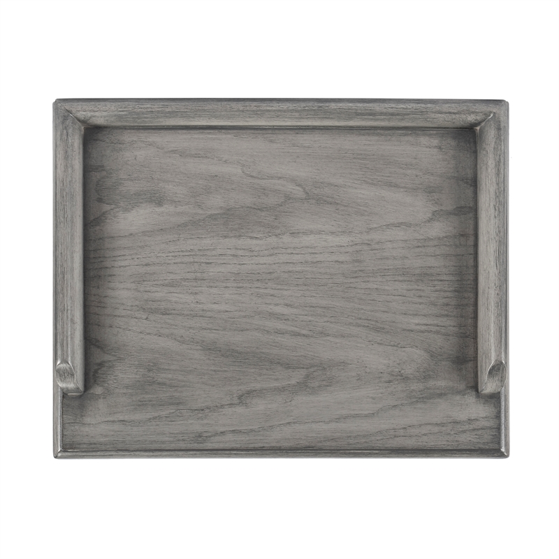 Beaumont Lane Traditional 4-Drawer Wood Chest in Powder Gray
