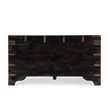 Beaumont Lane Transitional Brass Inlay Trunk Coffee Table - Antique Coffee