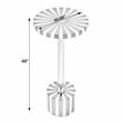 Beaumont Lane Modern Brass And Bone Inlay Round Side Table - Black White