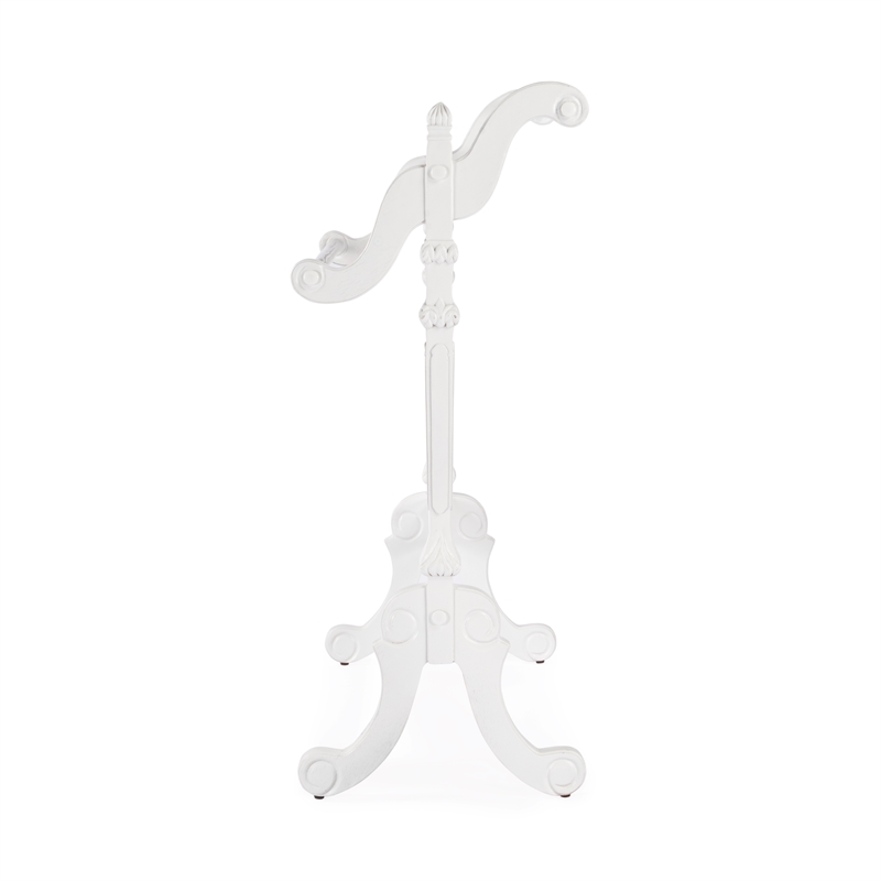 Beaumont Lane Traditional Solid Wood Blanket Stand in Cottage White
