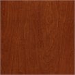 Beaumont Lane Transitional Wood Granite Top Kitchen Cart in Cherry/Gray