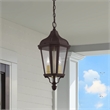 Beaumont Lane Contemporary 2 Light Outdoor Hanging Lantern in Bronze