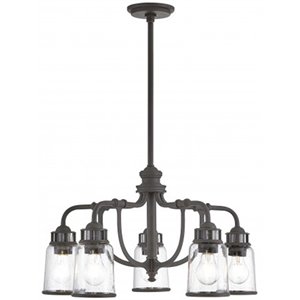 Beaumont Lane Contemporary 5 Light Dinette Chandelier in Bronze
