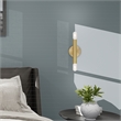 Beaumont Lane Mid-Century 2-Light Metal ADA Wall Sconce in Satin Brass