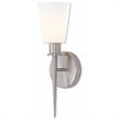 Beaumont Lane Contemporary ADA Wall Sconce in Brushed Nickel