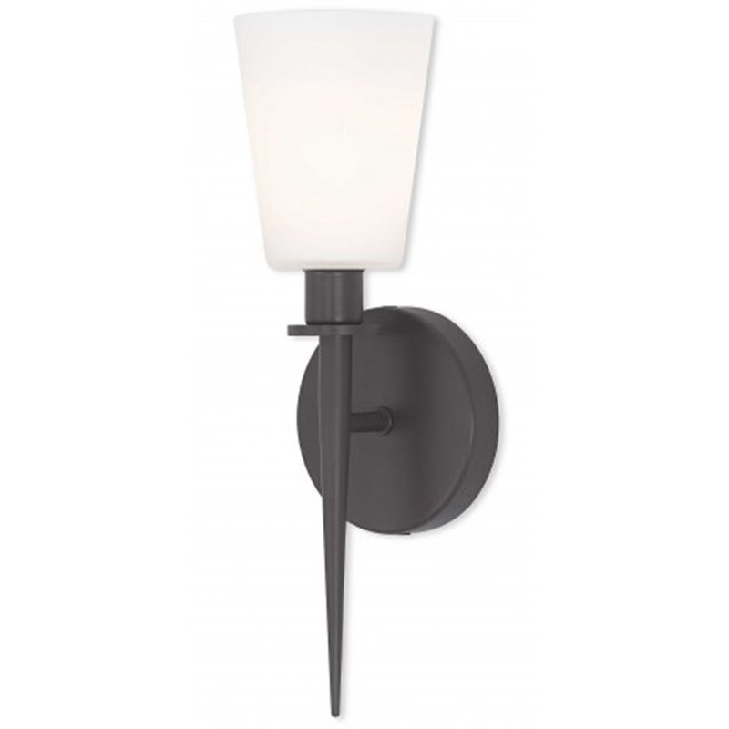 Beaumont Lane Contemporary Steel ADA Wall Sconce in Bronze Finish
