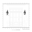 Beaumont Lane Contemporary Brass Outdoor Wall Lantern in Black