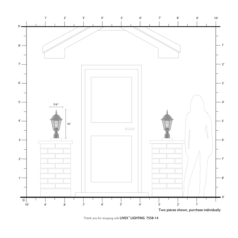 Beaumont Lane 1-Light Beveled Metal Outdoor Post Top Lantern in Black