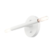 Beaumont Lane Mid-Century 2-Light Mid-Century Metal Sconce in White