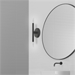Beaumont Lane Mid-Century 2-Light Mid-Century Metal Sconce in Black