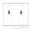 Beaumont Lane Contemporary 2 Light Outdoor Wall Lantern in Black