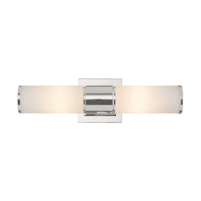 Beaumont Lane Transitional 2-Light Metal Wall Sconce in Polished Nickel